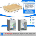 WelFurGeer Soft Close Pull Out Cabinet Organizer, 29" W x 22" D Pull Out Drawer for Cabinets, Cabinet Roll Out Drawers, Slide Out Drawers, Durable Pullout Drawer for Home & Kitchen Organization - Image 3