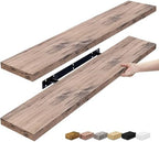 Sorbus Floating Shelves for Wall Storage (35 Inch, 2 Pack, Mahogany) by Sorbus