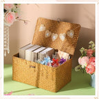 Geelin Seagrass Wedding Card Basket with Card Banner,14 Inch,Natural Color - Image 3
