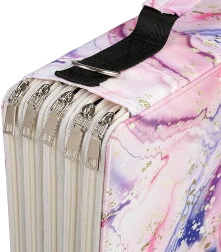 480 Slots Pencil Case, 5-Layer Organizer with Shoulder Strap - Image 4