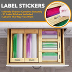 SpaceAid WrapNeat 2 in 1 Wrap Dispenser, SpaceAid Bag Storage Organizer for Kitchen Drawer, (5 Pack Set) - Image 7