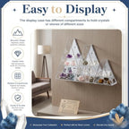 Cinnvoice Rock Display Case 30 Grids,Transparent Border,Mountain Style - Image 4