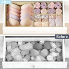 DIMJ Drawer Organizer Clothes, 28 Pack Dresser Organizer, Foldable Closet Organizers and Storage, Fabric Dresser Bins, Drawer Dividers for Nursery, Baby Clothes, Underwears, Sock,Beige - Image 6