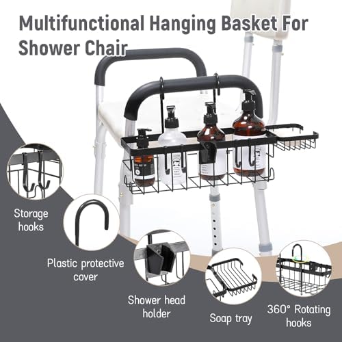TYYIHUA Shower Caddy Basket Hanging on Shower Chair Arms - Image 6