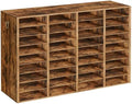 HOOBRO Wooden Literature Organizer, 36-Slot Mail Sorters, Removable Classroom Mailbox, Student Mailboxes for Classroom, Paper Storage Organizer, for Home, Office, Classroom, Rustic Brown FG36WF01 by HOOBRO