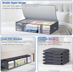 TasticTotes 6 Pack Under Bed Storage Containers, 60L Blanket Storage Bags - Image 4