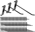 60 PCS 2/4/6 Inch Gridwall Hooks, Heavy Duty Black Display Hooks for Grid Wall Panels, Metal Hook for Retail Stores, Home and Garage Storage by ZUDKSUY