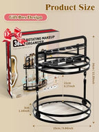 Rotating Makeup Vanity Organizer, 360 Spinning Perfume Organizer - Image 4