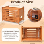 Router Box Hider, Rattan WiFi Router Storage Cabinet, WiFi Box Hider - Image 3