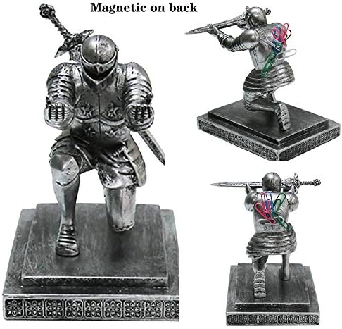 Knight Pen Holder Magnetic Cool Desk Accessories and Organizers Executive Soldier Knight Pen Holder Nice Christmas Gift for Boyfriend Husband Dad Son - Image 3