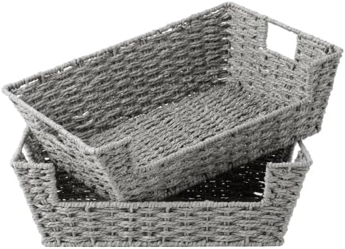 StorageWorks Pantry Baskets for Organizing, Large Wicker Basket for Storage by StorageWorks