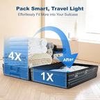 HOUSE DAY 10 Jumbo Vacuum Storage Bags with Pump,Space Saving Vacuum Seal Bags For Clothing Travel, Vacuum Storage Bags For Clothes, Comforters, Blankets, Pillows, Bedding, Moving, Travel, Hand Pump - Image 3