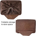 TheWarmHome Organization and Storage Basket for Organizing - 17x14x10 inch 3 Pack Fabric Storage Cubes, Collapsible Storage Bins for Shelves Closet Organizer Toy Gift Cloth (Brown) - Image 7