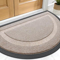 OLANLY Half Circle Front Door Mat Outside 59x34 All-Season Rubber Doormat by OLANLY