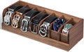 Belt organizer, 7 compartment belt holder belt hanger closet and belt organizer for drawer,belt rack, belt storage organizer, belt hangers for men and women (Acacia wood) by PERCAO