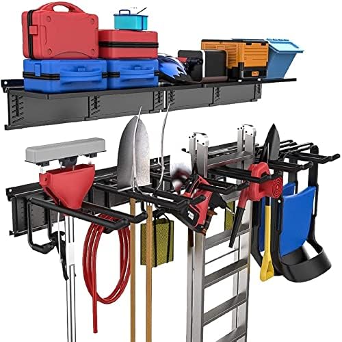 TORACK Garage Tools Storage Rack with Wall Mount Overhead shelves by TORACK