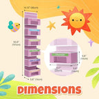 Weekly Clothes Organizer for Kids, Monday through Friday Clothing, 6 Shelf - Image 2