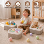6 Pack Storage Baskets for Shelves, Cotton Rope Small Storage Bins - Image 3