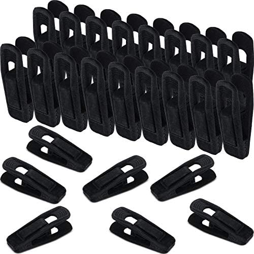 Velvet Hangers Clips Flocked Finger Clips Velvet Clothes Clips Strong Pants Hangers Clips for Slim-line Clothes Velvet Hangers (72 Pieces) by Outus