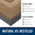 OLANLY Half Circle Front Door Mat Outside 33x21 All-Season Rubber Doormat - Image 4