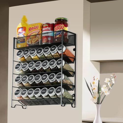 Skiileor Spice Rack Organizer with 28 Spice Jars,Spice Labels and Funnel - Image 6