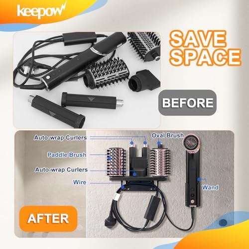 KEEPOW Hair Dryer Holder Compatible with Shark FlexStyle, Blow Dryer Holder - Image 3
