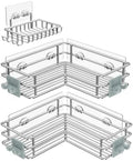 Nieifi Corner Shower Shelves, Adhesive Shower Caddy, Bathroom Organization by Nieifi