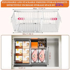 Large Freezer Organizer Bins for 10 to 20 Cu.Ft,4 Pack , Leak-Proof Bottom - Image 5