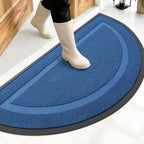 OLANLY Half Circle Front Door Mat Outside 47x23 All-Season Rubber Doormat by OLANLY