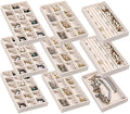 Frebeauty Jewelry Trays for Drawer,Set of 9 Jewelry Organizer and Storage by Frebeauty