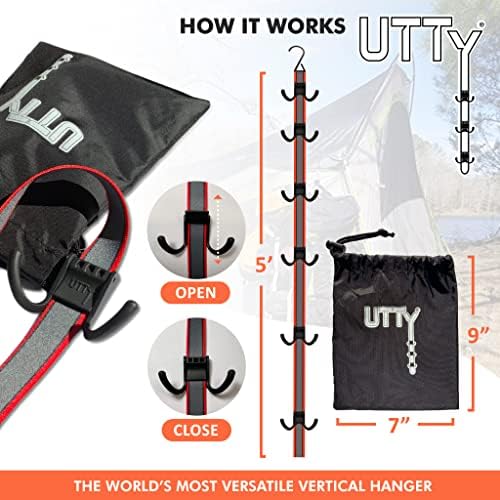 UTTY Multipurpose Portable Hanging Rack - Vertical Hockey Gear Drying Rack - Image 2