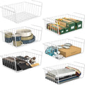Simple Houseware 6PK Under Shelf Basket, White by SimpleHouseware