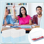 Fainne 24 Plastic Pencil Case Bulk, Single Layer, White, Blue, S - Image 5
