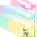 50 Pack, Plastic Envelopes File Folders, HeavyDuty Document Folder for Letter and A4 Size, Clear Document Holder with Label Pockets for School Home Work Office Organizer (50) by WORPSON