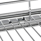 OCG Pull Out Cabinet Organizer 2 Pack (12" W x 21" D), Pull out Shelves 1 Tier, Cabinet Slide Out Shelves for Base Cabinet Organization in Kitchen Bathroom Pantry, Bottom Mount, Chrome Finish - Image 5