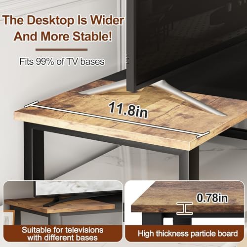 aboxoo 45" TV Riser Stand for 32-60 Inch TV, TV Shelf with Steel Legs - Image 6
