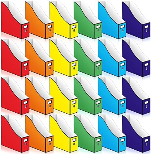 BBTO 24 Pcs Cardboard Magazine File Holder for School by BBTO