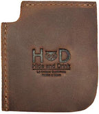 Hide & Drink, Leather Bookmark Corner with Pen Pouch/Pencil Holder/Readers/Pagemarker/Book Lovers, Handmade Includes 101 Year Warranty :: Bourbon Brown - Image 2