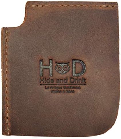 Hide & Drink, Leather Bookmark Corner with Pen Pouch/Pencil Holder/Readers/Pagemarker/Book Lovers, Handmade Includes 101 Year Warranty :: Bourbon Brown - Image 2