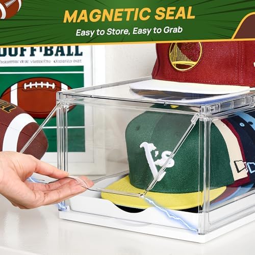 Vtopmart 2 Pack Stackable Baseball Caps Organizer, Each Holds 12 hats - Image 4
