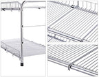 FlagShip 2 Tier Under Sink Organizers and Storage Rack Expandable Cabinet Shelf for Kitchen Bathroom Silver (17-25 inches) - Image 4