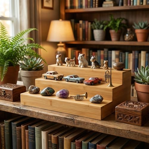 2 Pack Bamboo Spice Rack Organizer 3 Tier - Image 5