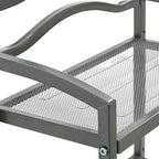 Household Essentials 2-Tier Metal Wall Mount Bathroom Storage Rack, Silver - Image 5