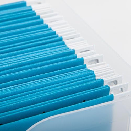 IRIS USA 6-Pack Medium Desktop File Box with Open Lid, Clear - Image 7
