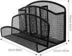 ARTIBETTER 2pcs Multi-functional Iron Mesh Desk Organizer for Efficient Filing and Desktop Storage Compact Mail Holder for Letters Receipts and Notebooks Sleek Office Supplies Organizer - Image 7