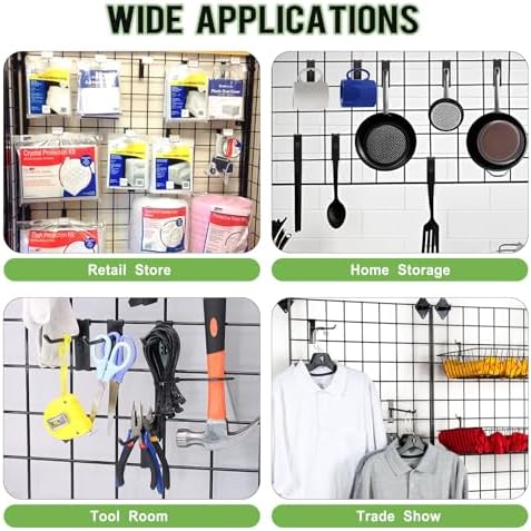 60 Pcs Gridwall Hooks, 8 Inch Grid Wall Hook Display for Gridwall Panels - Image 5
