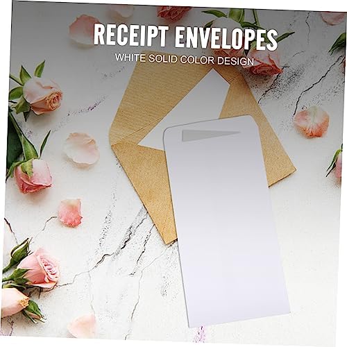 100pcs White Paper Cash Envelopes for Bills and Receipts Organizer - Image 4