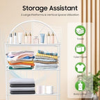 Over-The-Toilet Storage Cabinet Rack, 3-Tier Freestanding Above Over Toilet Storage Shelf for Towels, Toiletries, & Essentials - Image 5