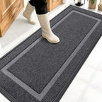 OLANLY Front Door Mat Outside 59x20, All-Season Heavy-Duty Rubber Doormat by OLANLY