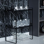 Shantton Cabinet Shelf Organizer, Pantry Shelf Rack, Black 13.1x10.6x9.5 - Image 6